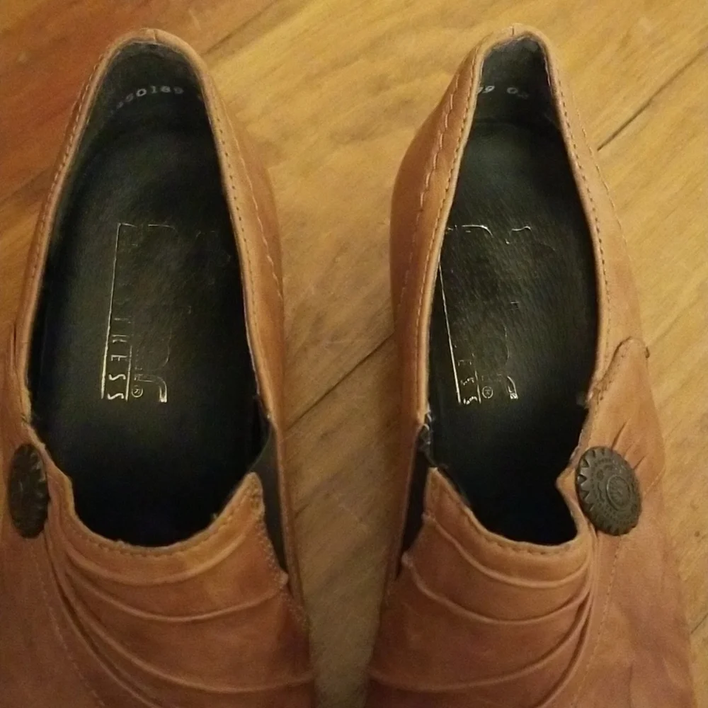 Rieker tan leather shoes - Picture 5 of 8